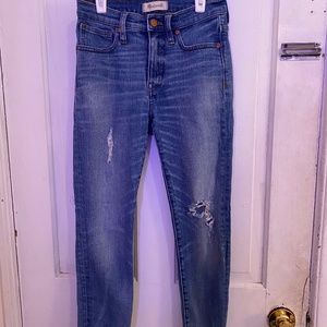 Madewell 9 inch skinny high rise jeans